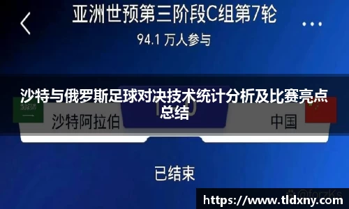 沙特与俄罗斯足球对决技术统计分析及比赛亮点总结