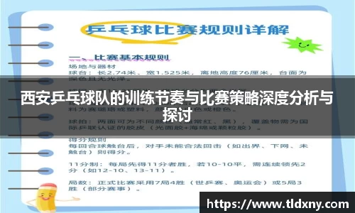 西安乒乓球队的训练节奏与比赛策略深度分析与探讨